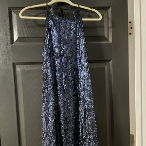 Large Navy Sequin Dress